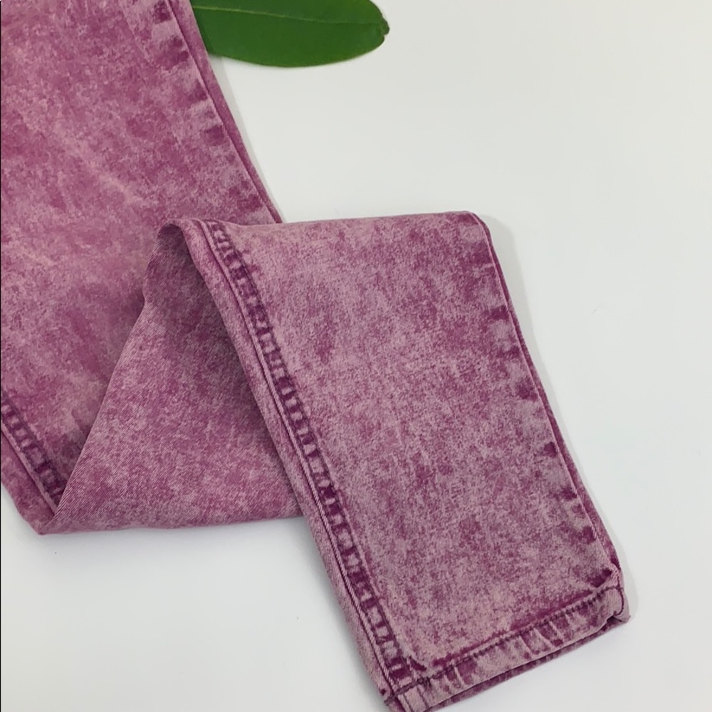 TYTE | Skinny Pink Acid Wash Jeans - Picture 6 of 8